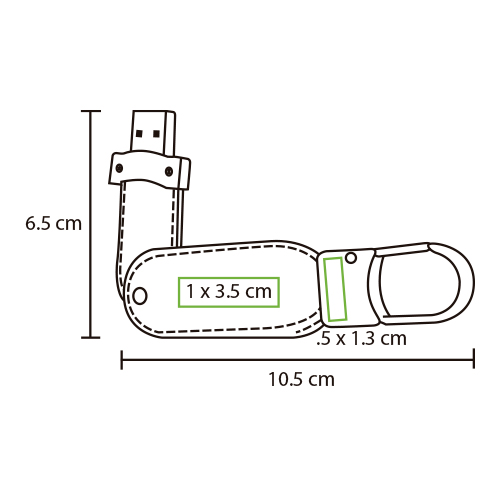 Llavero USB Cairo.